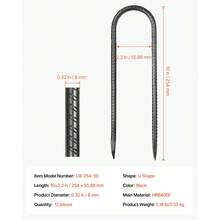 Threaded Insert - U-form, 25,4 X 5,1 Cm, 10 Mm, 12 Stück - View 7