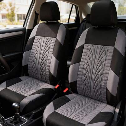 Fundas Asientos Vehículo Poliéster Universal Automóvil 4 Pcs