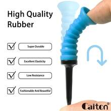 Caiton 5支装高尔夫球座采用优质橡胶和高品质塑料制成，经久耐用。其高弹性的环状减压设计和低阻力设计增强了稳定性，完美提升了高尔夫体验。 - 彩色 - 查看 4