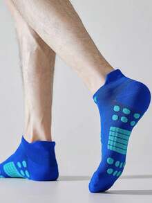 1/2/3 Pairs Random Color Men Sports Running Ankle Socks - Multicolor - View 6