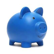 Piggy Bank Coin Bank For Boys And Girls 's Plastic Shatterproof Money Bank Dark Blue Medium - DarkBlue - View 2