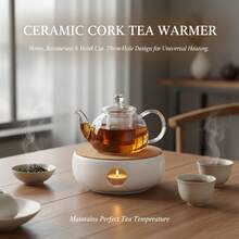 陶瓷茶具加热器，带加热和保温功能，适用于家庭、餐厅、酒店等场所。 - 彩色 - 查看 4