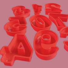 1个3D大型硅胶蛋糕模具，带数字0-9，生日和周年纪念蛋糕模具 - 彩色 - 查看 9