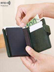 CHARM INFINITE Multifunctional PU Leather Card Case Portable Coin Purse Large Capacity - Multicolor - View 5