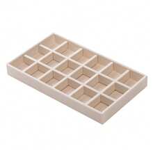 化妆抽屉收纳托盘、首饰盒、植绒首饰收纳托盘，另有三抽屉亚克力首饰盒可选，配套植绒收纳托盘，首饰收纳盒、戒指盒、桌面抽屉收纳盒、大号首饰盒、抽屉收纳盒，简约时尚设计，带植绒收纳托盘，可灵活DIY，粉色/米色/灰色可选，适合梳妆台上收纳首饰和小物件。 - 杏色 - 查看 12