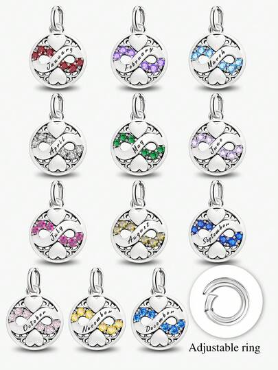 1pc Vintage Heart-Shaped Gemstone Pendant, Suitable For Women Bracelet/Bangle DIY Jewelry Making And Daily Decoration, Girls Accessory