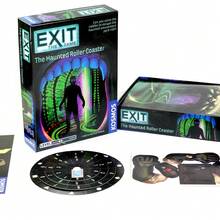 EXIT The Game Haunted Roller Coaster Escape Room Board Game Cooperative Puzzle Adventure Mystery Riddle Solving Family Strategy Game Immersive Story Driven Challenge Interactive Logic Game One Time Play Experience - Mint Blue - View 7