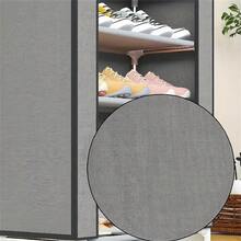 BANBERS 6/8/10 Tier Shoe Rack With Dustproof Cover Shoe Shelf Storage,Portable Shoe Shelf With Nonwoven Fabric Cover For Closet Hallway,Bedroom,Entryway,Grey - 灰色6層 - 查看 3