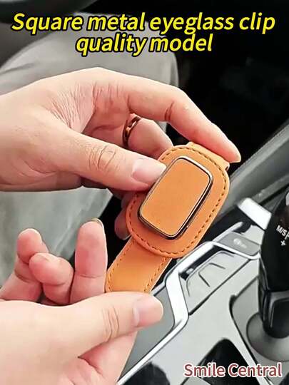 1. Clip para gafas de sol de coche, clip de almacenamiento del parasol, soporte para gafas, estante de gafas de moda para coche, clip de tarjeta de gafas de moda de alta calidad