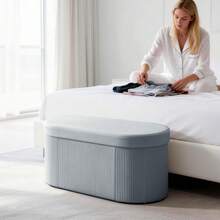 HOMCOM Storage Benches & Ottomans - Dark Grey - View 9