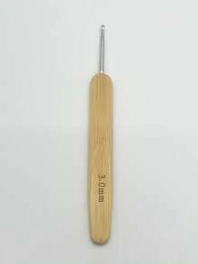 Silver-White Crochet Hook, Aluminum Crochet Hook With Bamboo Handle, Natural Wood Crochet Hook, DIY Yarn Tools 2.5mm, 3.0mm, 3.5mm, 4.0mm, 4.5mm, 5.0mm, 5.5mm, 6.0mm - Bamboo Silver-headed Crochet Hook - View 8