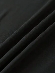Áo thun nữ cỡ lớn tay ngắn cổ tròn họa tiết da báo và ngôi sao, màu đen, phong cách thường ngày, thích hợp cho mùa hè. - màu đen - Xem 4