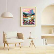 5D钻石画“流水致富”，全钻风景画，客厅大型钻石刺绣，2020新款 - 無框 - 查看 3