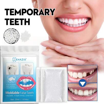 100g Solid Dental Wax, Suitable For Masquerade, Film/TV Makeup, Filling Tooth Gaps, Temporary Tooth Repair, Dental Decoration, Party Event Decor, Moldable Shaping Dental Care, Temporary Tooth Accessory