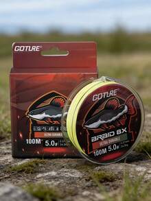 GOTURE 8 Strands Of PE Wear-Resistant Braided Wire, 100 Meters/109 Yards, Weighing 24-76 Pounds, With Super Strong Nodule Strength, Suitable For Smooth Long-Range Casting, Suitable For Both Freshwater And Seawater, And Brightly Colored - Multicolor - View 1