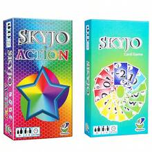 SKYJO & SKYJO ACTION 2-In-1 Card Game Set - Ultimate Family Entertainment Combo Pack, Includes Two Versions, 2-8 Players, Perfect For Game Nights, Holiday Gatherings And Party Fun - Multicolor - View 3