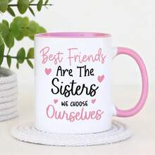 可爱友情马克杯，趣味生日/圣诞礼物，送给最好的朋友、姐妹、伴侣、丈夫、妻子、同事，表达感谢、感恩之情，咖啡杯/茶杯，“你永远是我最好的朋友” - 彩色 - 查看 4