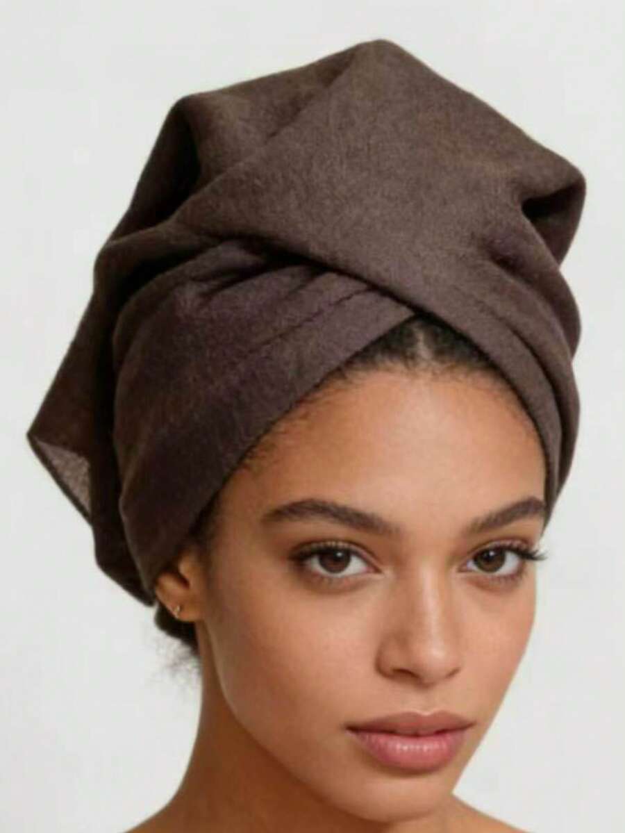 Linen Solid Color Casual Polyester Scarf, Natural Texture, Soft Wrap Feel, Versatile Headscarf, Breathable & Skin-Friendly, Daily Wear Hijab - Multicolor - View 1