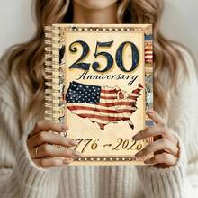 250th Anniversary Of The United States Notebook | A5 Striped Paper, Patriotic Gift, Suitable For Daily, School And Office Use, Fashionable Planner, Patriotic Interest - Notebook - View 3