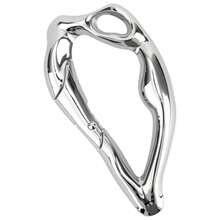 Y2K Metal Heavy Duty Carabiner Stylish Alloy Silver Keychain Keyring Clips Cool Shiny Belt Loop Key Ring For Bag Purse Decoration Supplies Special Shaped - 銀色 - 查看 8