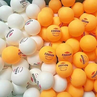 Bộ 2 quả bóng bàn đàn hồi cao - Cấp độ thi đấu và luyện tập, màu trắng cổ điển và màu sắc rực rỡ, phù hợp cho các cú đánh xoáy, cú đánh tốc độ, các trận đấu và chơi giải trí, đáp ứng nhu cầu của người chơi mọi lứa tuổi, bóng bền bỉ cho thi đấu và luyện tập, dụng cụ huấn luyện thể thao | Bóng chất lượng cao | Tay nghề chất lượng cao, các trận đấu bóng bàn và trò chơi giải trí, bóng bàn ABS, trò chơi, tự làm