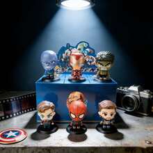 1pc Q-Version Avengers Blind Box, Mini Superhero Figurines, Collectible Toys, Birthday Party Gifts, Desktop Ornaments. - Multicolor - View 2
