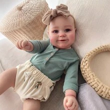 NPK 20英寸 Maddie 全身软胶重生娃娃，手工精细涂装，血管清晰可见，逼真3D肤色，女孩款 - 如圖 - 查看 5