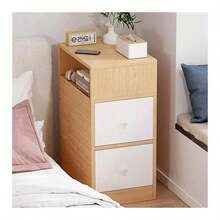 2 Drawer Bedroom Bedside Cabinet Furniture Storage Nightstand Side Table Unit - Multicolor - View 1