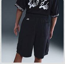 Nike 男士新款宽松透气休闲短裤 - 黑色 - 查看 2