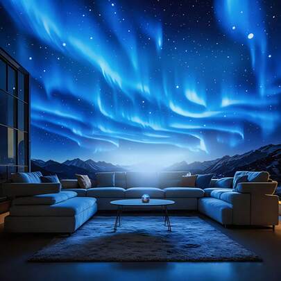 1pc USB Powered Northern Lights Projector Lamp, Suitable For Bedroom, Party Decor, Modern Desktop, Christmas Gift, Easy Operation, Adjustable Brightness And Color Changing, Great For Gaming Room Decoration And Ambient Lighting, Immersive Experience Enhancer | Decorative Lighting, Bedroom Projector Lamp | Atmosphere Lighting | Dimmable Lamp