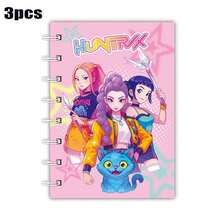 1/2/3pcs KPOP Girl Group Spiral Notebook, A7 Spiral Notebook, Student Memo Pad, Portable Memo Book, Notebook, Memo Pad, Back To School Student Stationery - Rectangle - View 12