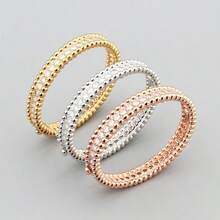 falinne 1pc 925 Sterling Silver 18K Gold Plated Full Diamond Bracelet, Luxurious Party Style Bracelet, 1 Row Cubic Zirconia Wedding Jewelry Bracelet - Diamond-studded Wide Bracelet - View 1