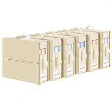 6 Pack Bed Sheet Organizers And Storage  - Foldable Sheet Holder For Linen Bedding Storage Box For Organization, Sheets Set Holder For Blanke, Towel - 彩色 - 查看 8
