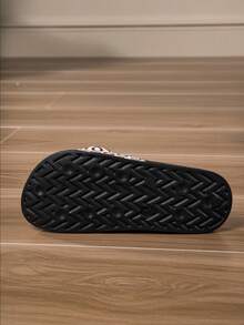 女童舒适时尚休闲轻便蝴蝶结家居拖鞋，夏季款 - 黑色 - 查看 6