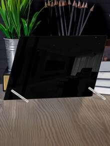 1pc Vertical Black Erasable Writing Board - A - View 5