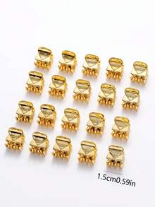 10 件/20 件/50 件棕色迷你发夹，适合女性发型装饰，如发髻、刘海夹，抓力强，多功能发爪爪夹发夹发夹发夹发夹，休闲秋冬发饰，适合女士度假装扮 - 棕色 - 查看 13