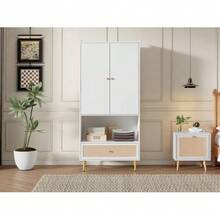 Bedroom Armoires - Natural+White - View 6