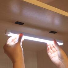 1/6pcs Under Cabinet Lights, LED Motion Sensor Lights, Wireless Night Lights, Motion Sensor Lights, LED Motion Sensor Lights, Decorative Lights, LED Cabinet Lights, Rechargeable Magnetic Wardrobe Lights, Suitable For Kitchen, Detachable, USB Powered, 200mAh, 400mAh - Type a - View 4