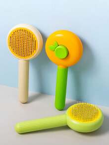 1个宠物梳毛刷，一键式去毛刷，猫狗通用自动去毛刷，毛发清洁工具 - 彩色 - 查看 8