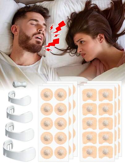 65/35pcs Dilator Kit - Enhances Oxygen Flow And Slightly Improves Sleep, Lightweight Sweat-Resistant Strips, No Power Or Battery Required, Includes 4 Sizes Of Inserts, 1 Strip Holder And 30 Magnets, Perfect Christmas Gift For Family, Friends And Loved Ones, 10pcs/Set