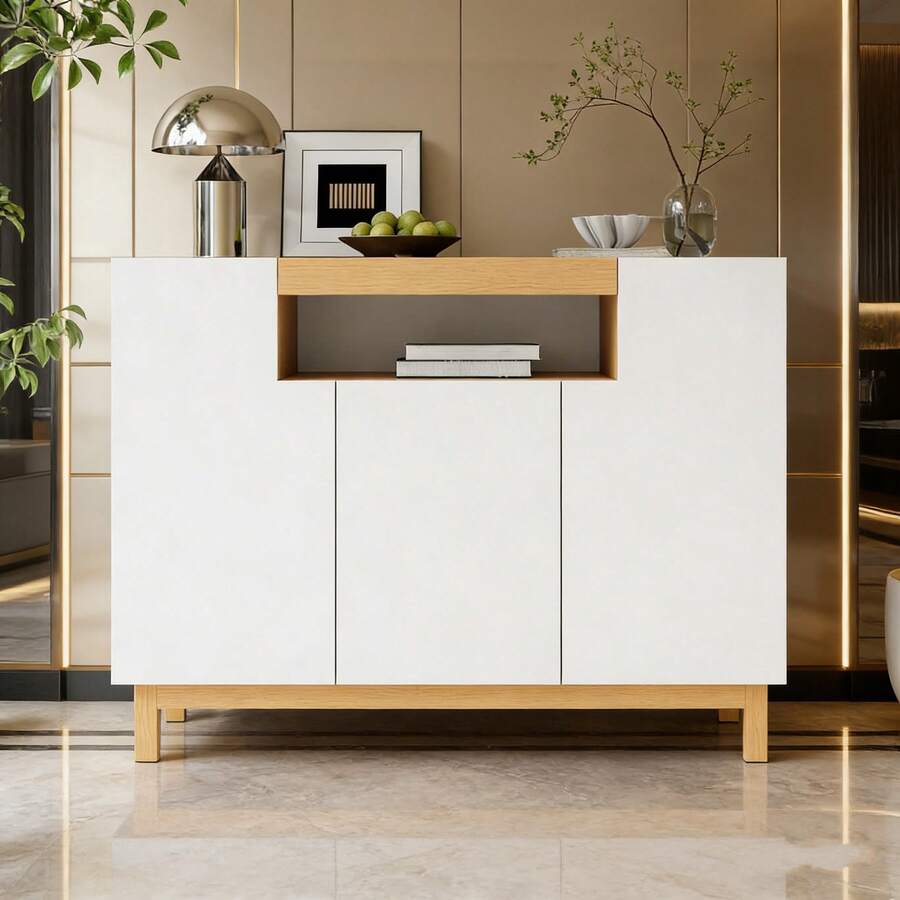 Buffets & Sideboards - White + Particle Board - View 1