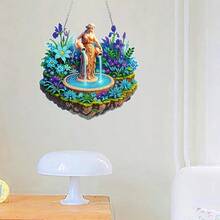 5D钻石画雕塑图案桌面装饰套装，DIY钻石艺术桌面装饰，宝石镶嵌工艺品，家居卧室装饰 - 查看 2