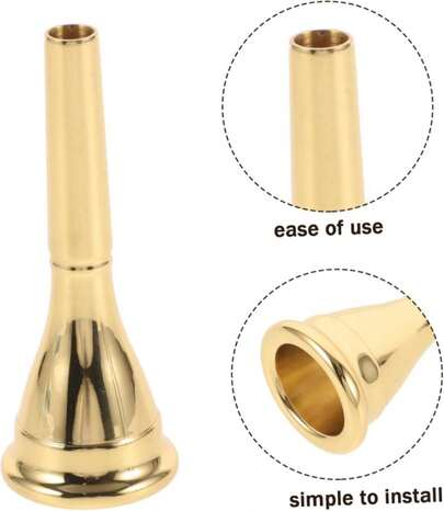 BESPORTBLE French Horn Mouthpiece Horn Replacement Part Instrument Tool For Beginners Single Part Musical Instr