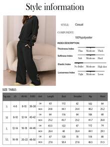 Bộ 2 áo hoodie in hình bướm thường ngày dành cho nữ, trang phục áo nỉ chui đầu dễ thương cho bãi biển, thể thao, công sở, gia đình, đường phố, mùa xuân, mùa thu, mùa đông, tốt nghiệp, trở lại trường, giáo viên nữ, mùa thu - màu đen - Xem 2