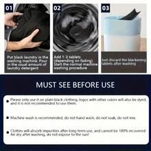 15/30pcs Black Fabric Color Enhancing Sheets, Made Of Non-Woven Material, Can Revive Faded Fabrics, Deepen Color And Add Subtle Sheen, An Easy And Effective Way To Keep Clothes Looking New - Black - View 6