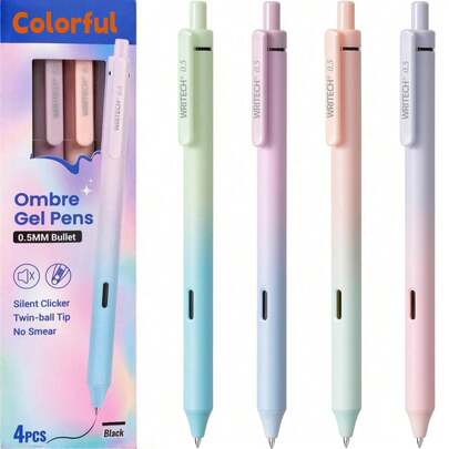 Erasable Gel Pens For Elementary Students | Cute Rabbit, Elephant, Cow Cartoon Shaped Black Pens, School & Office Supplies, Creative Concentration Tool Student Gift Set, Back To School Rewards, Student Birthday Gifts, Office/Campus Mindfulness Items, Perfect Student Gifts (Back To School/Birthday)