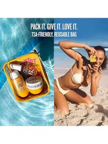 SOL DE JANEIRO Jet Set |   Travel Shower Kit 3 Pcs Set (Shower Oil +Body Butter +Perfume Mist ) Gift Box, Soothing Girlfriend Wife Mother Friend Boyfriend Husband Father Brother Birthday Graduation Party Travel Camping Outdoors School Campus Trip Festivals Anniversary Office Winter Christmas - 62 BỘ - Xem 6