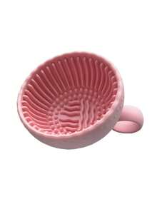 2pcs Portable Silicone Makeup Brush Cleaning Bowl With Cleaning Mat - Foldable Travel Size, Odorless, Suitable For All Makeup Brushes (Face, Eye, Blush), Quick Drying, - Solid Color - View 11