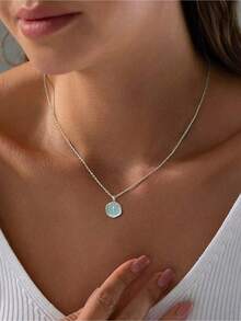 Mother's Day And Valentine's Day Gift Recommendation: Women's Petite Cross Necklace Delicate 14K Gold Silver Plated Cross Pendant Necklace Cute Small Cross Choker Minimalist Religious Jewelry Lovely Gift Christian Gift Suitable For Women And Teens Wearable Year-Round Also Suitable For Christmas - Hình chữ thập trên nền xanh dương với những giọt dầu chảy. - Xem 9