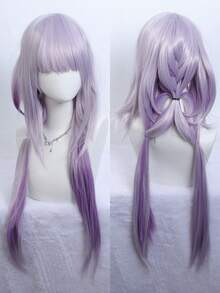 Perucă sintetică violetă pentru cosplay, peruci rezistente la căldură pentru femei, pentru joc, anime cosplay, Halloween, petreceri de Crăciun - Mov Mov - Vizualizare 1
